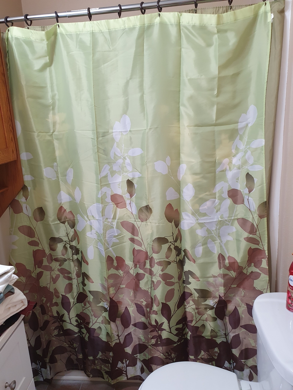 Green Botanical Shower Curtain - Unbranded